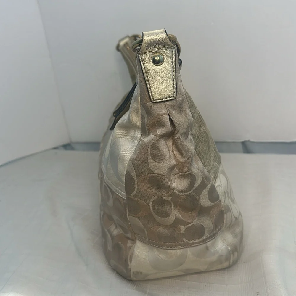 Coach gold metallic